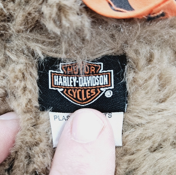 HARLEY DAVIDSON | motorcycle biker bandana plush stuffed teddy bear - Picture 5 of 9